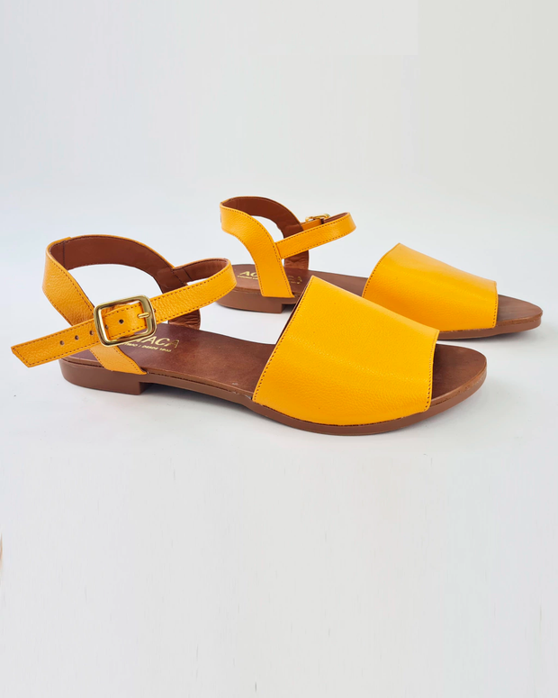 Genuine Leather Handmade  Flat Sandal ACAIACA Model 113