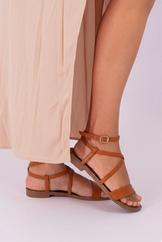Genuine Leather Handmade  Flat Sandal ACAIACA Model 894