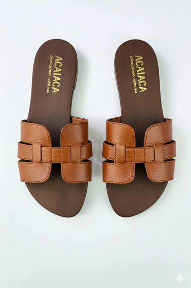Genuine Leather Handmade  Flat Sandal ACAIACA Model 900