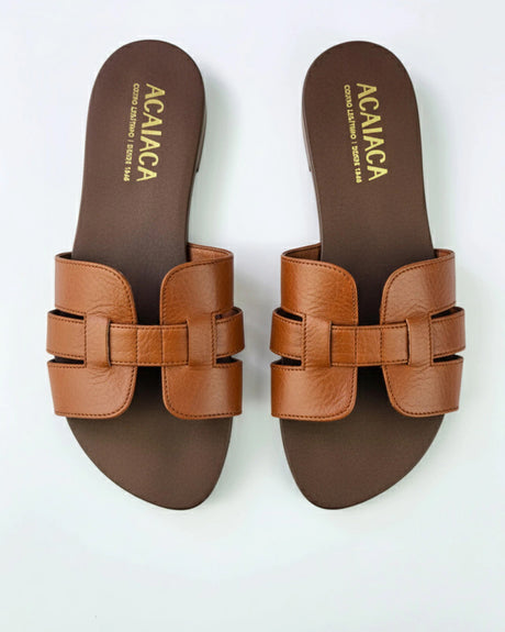 Genuine Leather Handmade  Flat Sandal ACAIACA Model 900